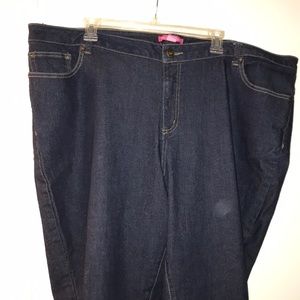 Ankle dark denim jeans